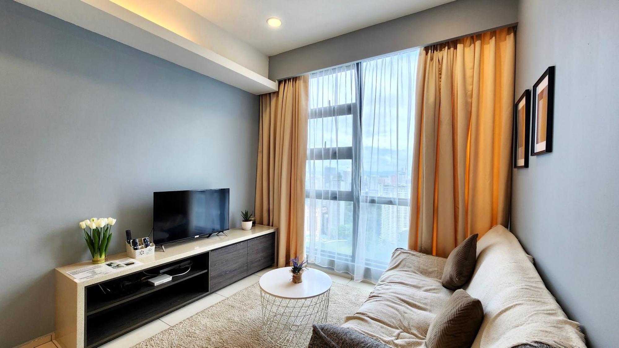 Skyline View In Bukit Bintang The Robertson 42F Apartment Kuala Lumpur Exterior foto